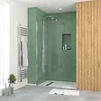 AURLANE - Paroi de Douche 70x195 cm en Verre Trempé 5 mm - Finition Chromé - CHROMED ELEMENTARY - vignette