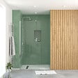 AURLANE - Paroi de Douche 70x195 cm en Verre Trempé 5 mm - Finition Chromé - CHROMED ELEMENTARY - vignette
