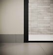AURLANE - Porte de Douche Pivotante 80x180 cm en Verre Trempe 5 mm - Finition Noire - DARK ELEMENTARY - vignette