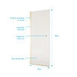 AURLANE - Porte de Douche Pivotante 70x180 cm en Verre Trempe 5 mm - Finition Or Brosse - GOLD ELEMENTARY - vignette