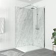AURLANE - Pack de 2 Panneaux Muraux Pierre Artic Storm 90+120x210 cm avec Profilés ANODISE BRILLANT - STONE'IT - vignette