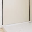 AURLANE - LOT de 2 Panneaux Muraux Aluminium IVOIRE 90+90x210 cm avec Profilés NOIR MAT - WALL'IT - vignette