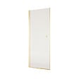 AURLANE - Porte de Douche Pivotante 70x195cm - Verre Trempe 8mm Anticalcaire - Alu Or Brosse - GOLD ELEMENTARY - vignette