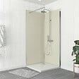 AURLANE - Pack 2 Panneaux muraux Ivoire 90x210cm avec Profilés Chrome - WALL'IT - vignette