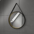 AURLANE - Pack Meuble SDB 80cm sur pieds 3 tiroirs Chene_Vasque blanche + Miroir Barber - TIMBER 80_Pack48 - vignette