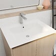 AURLANE - Pack Meuble Salle de Bains 60 cm Chêne Clair, 2 portes avec Vasque Céramique - XENOS - vignette