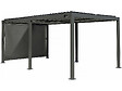 HABITAT ET JARDIN - Pergola bioclimatique avec store en aluminium "Kensington" - 3 x 5 m - Gris - vignette