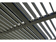 HABITAT ET JARDIN - Pergola bioclimatique avec store en aluminium "Kensington" - 3 x 5 m - Gris - vignette