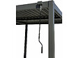 HABITAT ET JARDIN - Pergola bioclimatique avec store en aluminium "Kensington" - 3 x 5 m - Gris - vignette