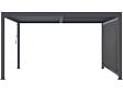 HABITAT ET JARDIN - Pergola bioclimatique avec store en aluminium "Windsor" - 3 x 4 m - Gris - vignette