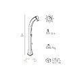 ARKEMA DESIGN - Arkema Design Happy - Douche solaire pour piscine avec lave-pieds, anthracite (H120/7016) - vignette