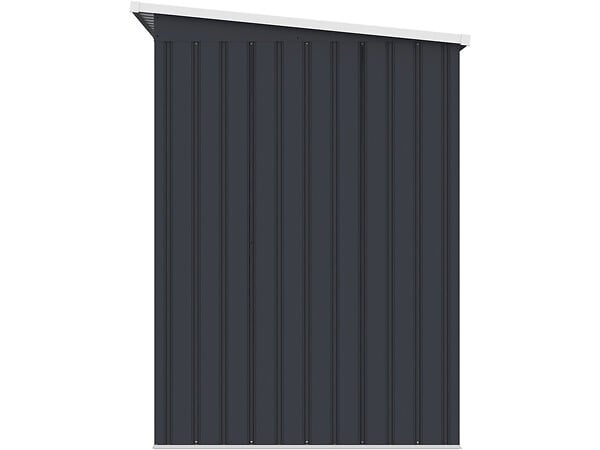 HABITAT ET JARDIN - Abri de jardin en métal avec toit monopente "Orlando" - 3,64 m² - Gris - large