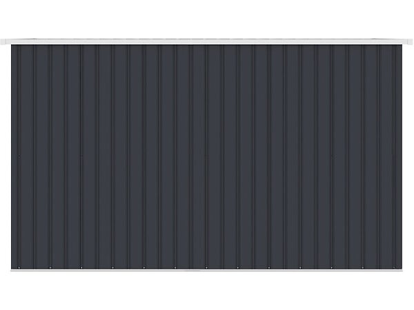 HABITAT ET JARDIN - Abri de jardin en métal avec toit monopente "Orlando" - 3,64 m² - Gris - large