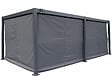 HABITAT ET JARDIN - Rideau pour pergola bioclimatique "Kensington" - 3 x 5 m - Gris - vignette