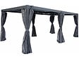 HABITAT ET JARDIN - Rideau pour pergola bioclimatique "Kensington" - 3 x 5 m - Gris - vignette