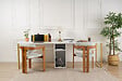 HABITAT ET JARDIN - Bureau en bois "Twin Study Desk" - 240 x 60 x 74 cm - Or blanc - vignette