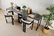HABITAT ET JARDIN - Bureau en bois "Twin Study Desk" - 240 x 60 x 74 cm - AnthraciteNoir - vignette