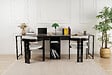 HABITAT ET JARDIN - Bureau en bois "Twin Study Desk" - 240 x 60 x 74 cm - AnthraciteNoir - vignette