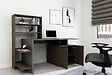 HABITAT ET JARDIN - Bureau en bois "Melis " - 146 x 60 x 128 cm - Noyer Anthracite - vignette