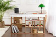 HABITAT ET JARDIN - Bureau d'étude en bois "Vesper" - 130 x 120 x 72 cm - Pin blanc de l'Atlantique - vignette