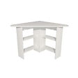 HABITAT ET JARDIN - Bureau en bois "Corner " - 80 x 80 x 73 cm - Blanc - vignette