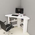 HABITAT ET JARDIN - Bureau en bois "Corner " - 80 x 80 x 73 cm - Blanc - vignette