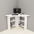HABITAT ET JARDIN - Bureau en bois "Corner " - 80 x 80 x 73 cm - Blanc - vignette
