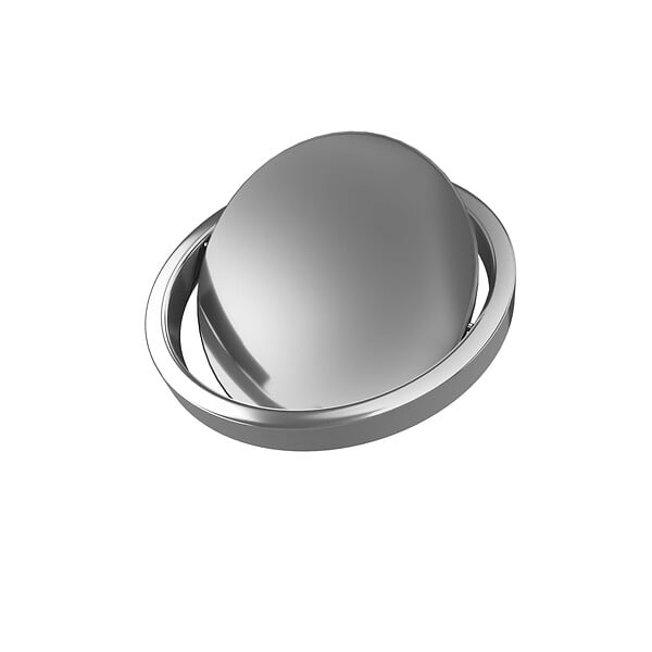 AURLANE - Poubelle à couvercle oscillant capacité 5L - WHEELTOP CHROME - large