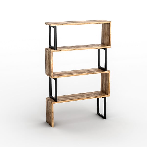 HABITAT ET JARDIN - Bibliothèque en bois "Ceylan" - 80 x 22 x 128 cm - Marron - large