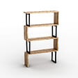 HABITAT ET JARDIN - Bibliothèque en bois "Ceylan" - 80 x 22 x 128 cm - Marron - vignette