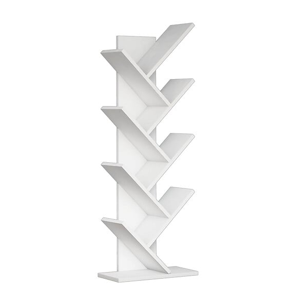 HABITAT ET JARDIN - Bibliothèque en bois "Hitit" - 46 x 22 x 128 cm - Blanc - large