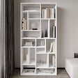 HABITAT ET JARDIN - Bibliothèque en bois "Nicola" - 90 x 30 x 180 cm - Blanc - vignette