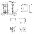 GROHE - Rapid SL pack WC bâti autoportant + WC suspendu sans bride Ceramia PixL avec abattant SoftClose + plaque (GRRCEPXBMT05-FR) - vignette
