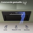 CIARRA - CIARRA hotte aspirante encastrable 52cm groupe filtrant 450m3/h 3 vitesses tactile et geste commande recyclage ou évacuation CD5931AB - vignette