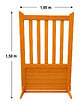 GD MENUISERIES - Portillon En Bois Ajouree Traverse Droit L1m x H1,50 (sans quincaillerie) - vignette