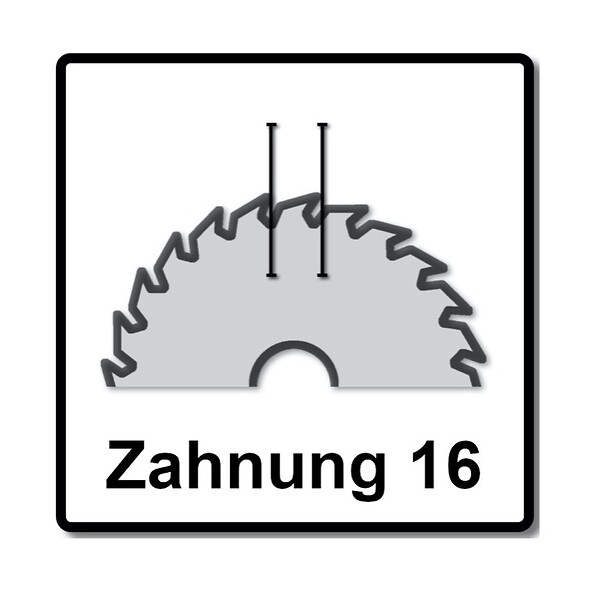 MAKITA - Lame carbure ''MForce'' MAKITA B-07973 , pour bois, pour scies circulaires, 16 dents, Ø : 210 mm - large
