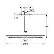 GROHE - Ensemble de douche de tête et de bras plafonnier (26067GN0) - vignette