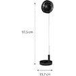 JOCCA - Ventilateur à Batterie Sans fil Silencieux USB NOIR  Pied Pliable & Télescopique Télécommande Autonomie 24h Jocca - vignette