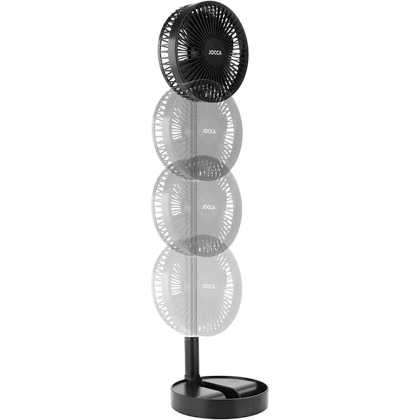 JOCCA - Ventilateur à Batterie Sans fil Silencieux USB NOIR  Pied Pliable & Télescopique Télécommande Autonomie 24h Jocca - large