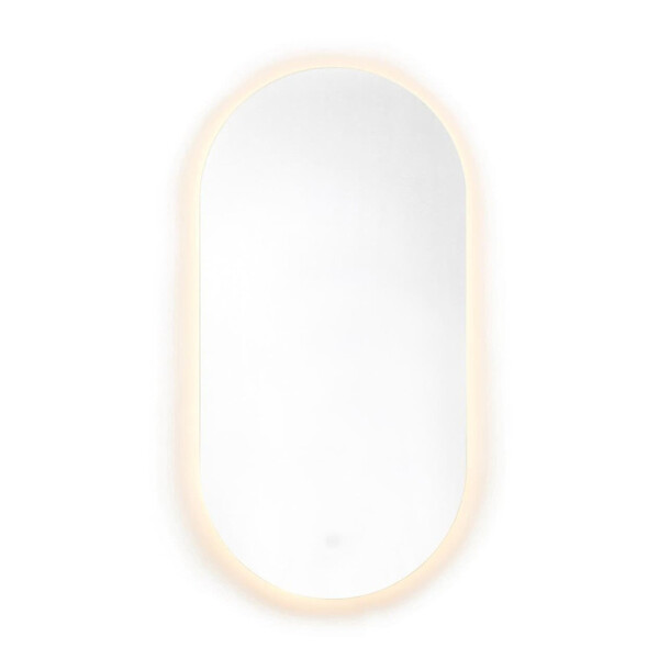 NATUREL - Miroir LED salle de bain ovale 60x120 cm 3 couleurs anti-buée avec capteur Project (ZPROV12060LED) - large