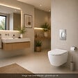 GROHE - Bâti-support WC autoportant Rapid SL largeur réduite avec plaque de commande Skate Air verticale chromée - vignette
