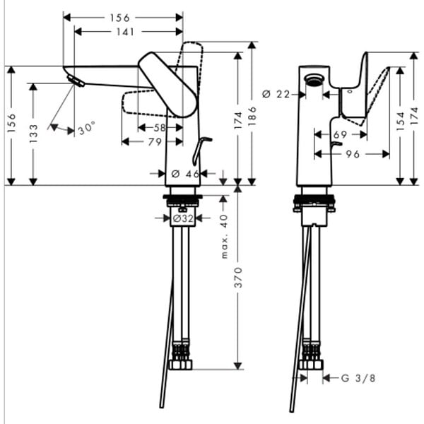 HANSGROHE - Talis E 150 Mitigeur de lavabo (71754000) - large