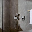 HANSGROHE - Pommeau de douche HANSGROHE Raindance Select S EcoSmart 120 3 jets chromé + flexible de douche 2 m HANSGROHE Isiflex chromé - vignette