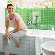 HANSGROHE - Pommeau de douche HANSGROHE Pulsify E 100 EcoSmart chromé + flexible de douche 2 m HANSGROHE Isiflex chromé - vignette