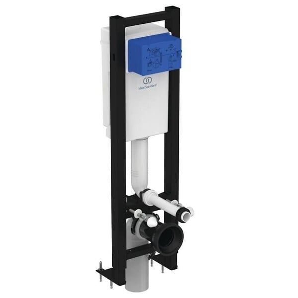 IDEAL STANDARD - Bati-support Ideal Standard autoportant gain de place  éco certifié NF + plaque carrée - large