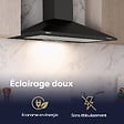 CIARRA - Hotte Aspirante hotte murale 90cm 370 m3/h 201BK90 - vignette