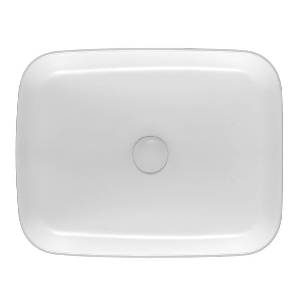 SWISS AQUA TECHNOLOGIES - Vasque à poser Infinitio 50 x 39 x 13 cm, sans trop-plein, blanc mat (SATINF5039M) - large