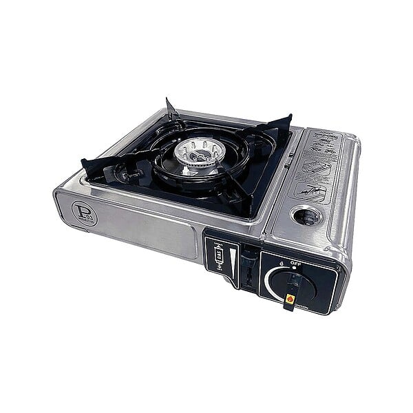 INTEC - Réchaud à Gaz Portable 1Feu 2200W + 4 Cartouches gaz Butane Idéal Réchaud Camping, Van Cuisine Extérieure INTEC - large