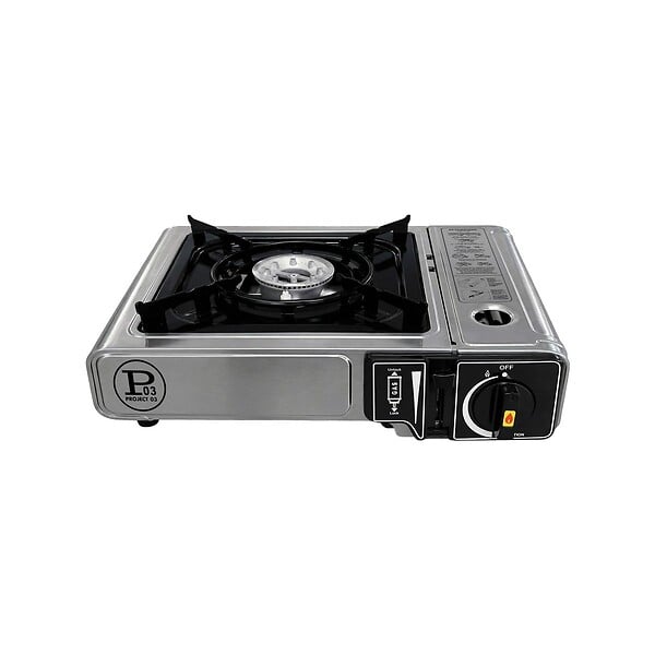INTEC - Réchaud à Gaz Portable 1Feu 2200W + 8 Cartouches gaz Butane Idéal Réchaud Camping, Van Cuisine Extérieure INTEC - large