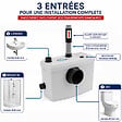 GT MARKET - Broyeur sanitaire WC, pompe de relevage 600 watts - vignette